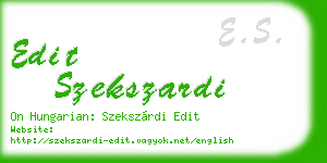 edit szekszardi business card